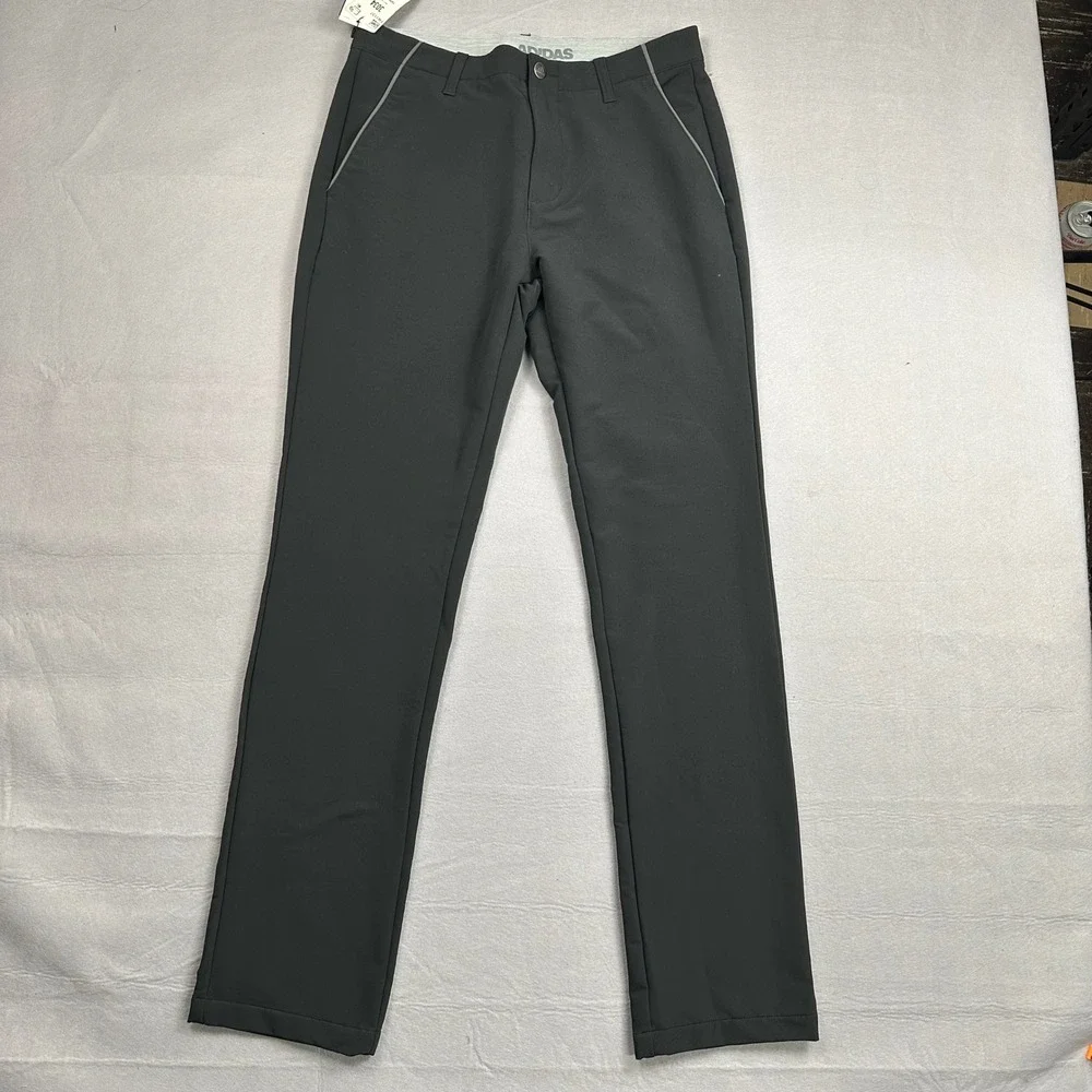 Adidas Mens Fallweight Golf Pants Black 30x34 NEW FR1137 Lightweight Stretch